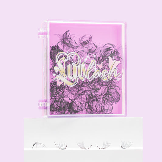 (LOOSE) 0.07 10D DD CURL PROMADES FANS (500 approx per box)